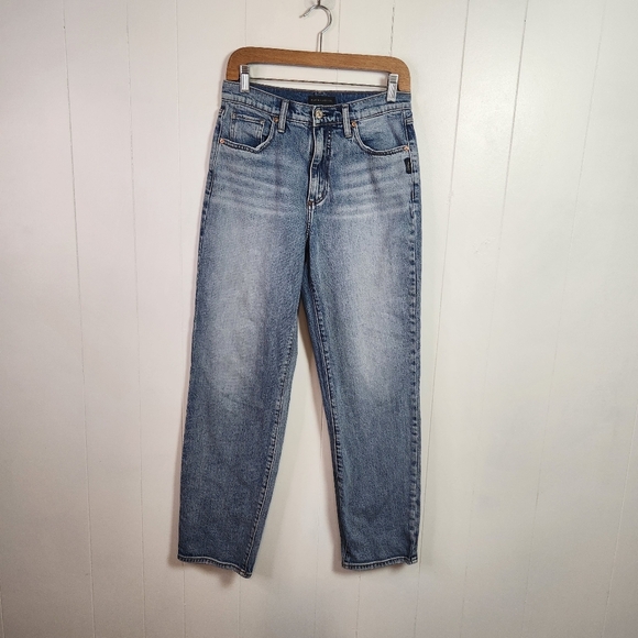 Silver Jeans Dad Jean Light Wash Stretch Loose 90s Straight Leg Womens Size 25 - Picture 3 of 13